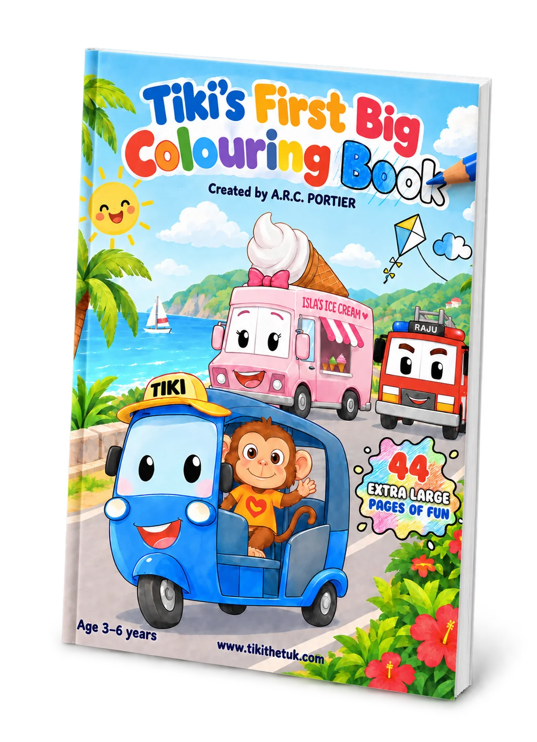 Tiki’s First Big Colouring Book cover